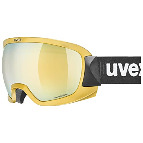 uvex contest CV chrom gold - Skibrille für Damen und Herren - konstraststeigernd - beschlagfrei von Uvex