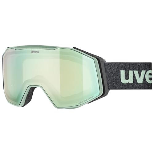 Uvex gravity FM - Skibrille für Damen und Herren - mit Visier - verspiegelt - oxid green matt/opal-clear - one size Uvex gravity FM - Skibrille für Damen und Herren - mit Visier - verspiegelt - oxid green matt/opal-clear - one size von Uvex