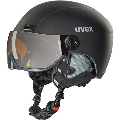 uvex hlmt 400 Visor Style - Leichter Skihelm für Damen und Herren - individuelle Größenanpassung - mit Visier - Black - 58-61 cm uvex hlmt 400 Visor Style - Leichter Skihelm für Damen und Herren - individuelle Größenanpassung - mit Visier - Black - 58-61 cm von Uvex