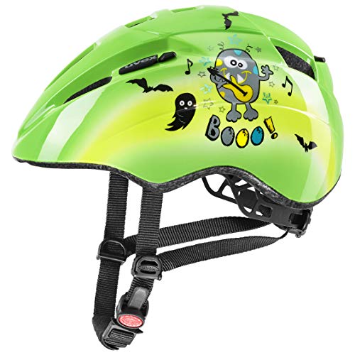 uvex kid 2 - leichter Fahrradhelm für Kinder - individuelle Größenanpassung - erweiterbar mit LED-Licht - green - 46-52 cm von Uvex