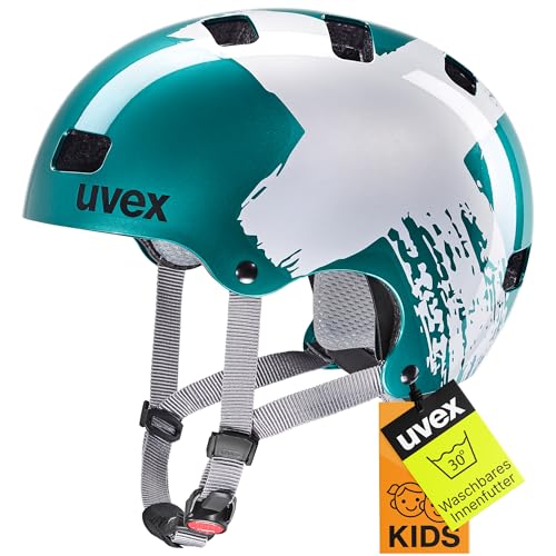 uvex Kid 3 - robuster Kinder-Helm für Kinder - individuelle Größenanpassung - optimierte Belüftung - Teal-Silver - 55-58 cm uvex Kid 3 - robuster Kinder-Helm für Kinder - individuelle Größenanpassung - optimierte Belüftung - Teal-Silver - 55-58 cm von Uvex