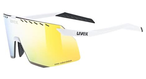 uvex pace stage cv brille weis gelb verspiegelte glaser von Uvex