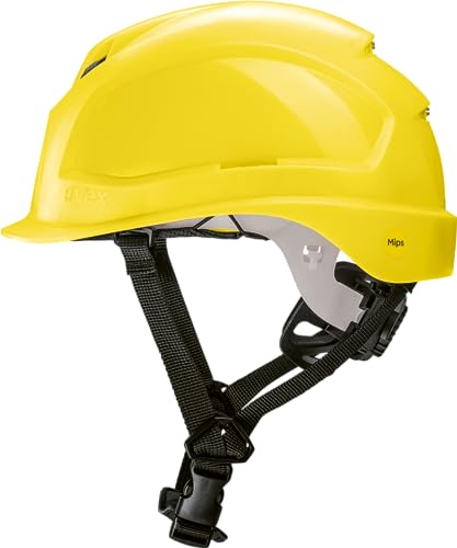 uvex pheos S-KR MIPS Schutzhelm - Industrieschutzhelm - MIPS-Technologie, stufenlose Weitenregulierung & climazone-Belüftung - One Size (52-61 cm) - Gelb von Uvex