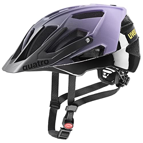 uvex quatro cc - sicherer MTB-Helm für Damen und Herren - individuelle Größenanpassung - verstellbarer Schirm - lilac-black matt - 56-61 cm von Uvex