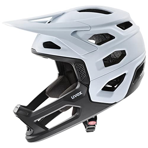 uvex revolt - extrem leichter MTB-Helm für Damen und Herren - individuelle Größenanpassung - abnehmbarer Kinnschutz - cloud-black matt - 52-57 cm uvex revolt - extrem leichter MTB-Helm für Damen und Herren - individuelle Größenanpassung - abnehmbarer Kinnschutz - cloud-black matt - 52-57 cm von Uvex