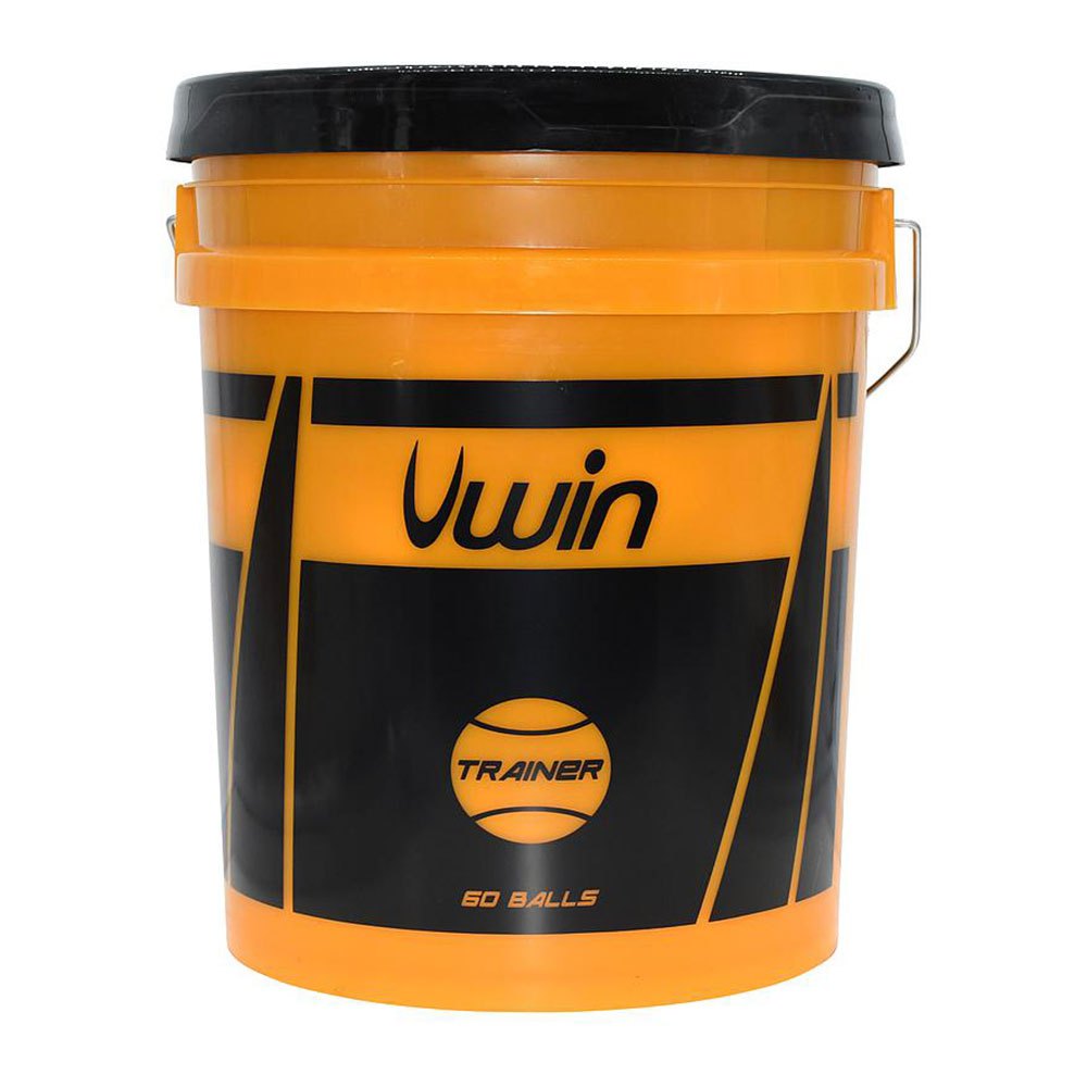 Uwin Trainer Tennis Balls Bucket Orange 60 Balls von Uwin