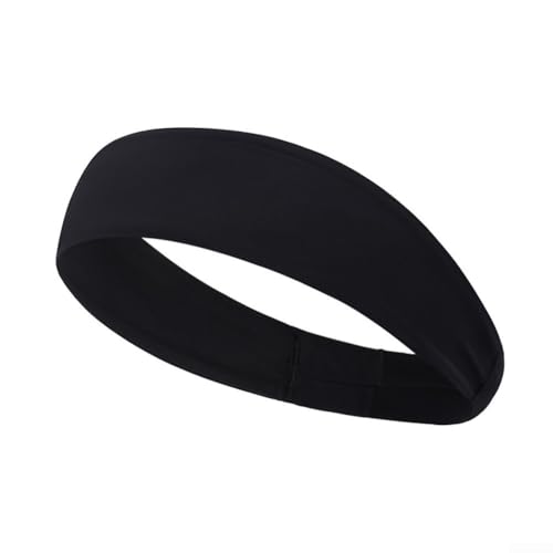 Stirnband für den aktiven Gebrauch, ideal zum Laufen, Radfahren und Basketball, Schwarz von Uwithdanceme