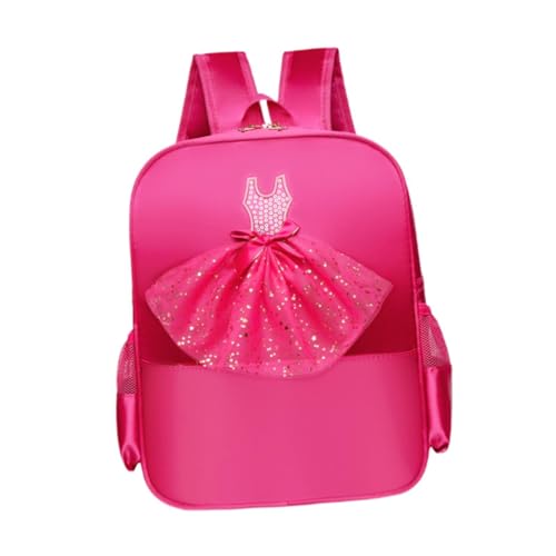 UxicRuya Ballett-Tanz-Rucksack, Ballett-Tasche für Gymnastik, Tanzen, Reisen, Geschenk, Rote Spitze von UxicRuya