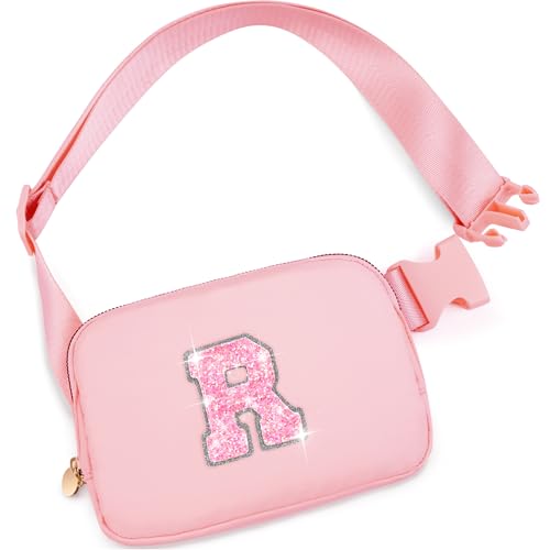 Uygafly Personalisierte Bauchtasche für Damen und Mädchen, Pfirsich, R von Uygafly