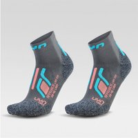 2er Pack UYN Approach Low Cut Trekkingsocken Damen G357 - grey/turquoise 37-38 2er Pack UYN Approach Low Cut Trekkingsocken Damen G357 - grey/turquoise 37-38 von Uyn
