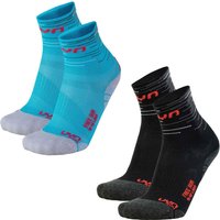 2er Pack UYN Free Laufsocken Damen black/red-turquoise/coral 35-36 2er Pack UYN Free Laufsocken Damen black/red-turquoise/coral 35-36 von Uyn