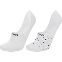 2er Pack UYN Ghost 4.0 Socken Füßlinge white-white/black 43-44 von Uyn