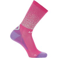 UYN Aero Fahrradsocken Damen pink/violet 35-36 von Uyn