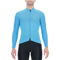 UYN Airwing Winter langarm Fahrradtrikot Herren turquoise/black L von Uyn