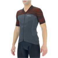 UYN Alpha Coolboost Fahrradtrikot Herren sharkskin/red wagon L von Uyn