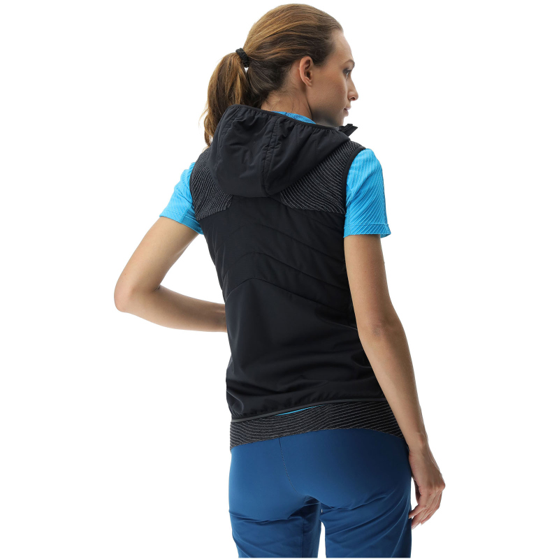 UYN Crossover Full-Zip Fahrradweste Damen black/black/sodalite blue S von Uyn