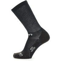 UYN Cycling Aero Winter-Fahrradsocken Herren black/white 35-38 von Uyn