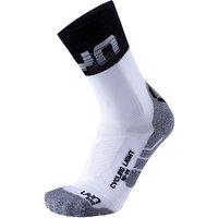 UYN Cycling Light Fahrradsocken mit Cool-Air-Flow Technologie aus Natex Herren white/black 42-44 von Uyn