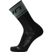 UYN Cycling One Light Fahrradsocken Herren B050 - black-green 42-44 von Uyn