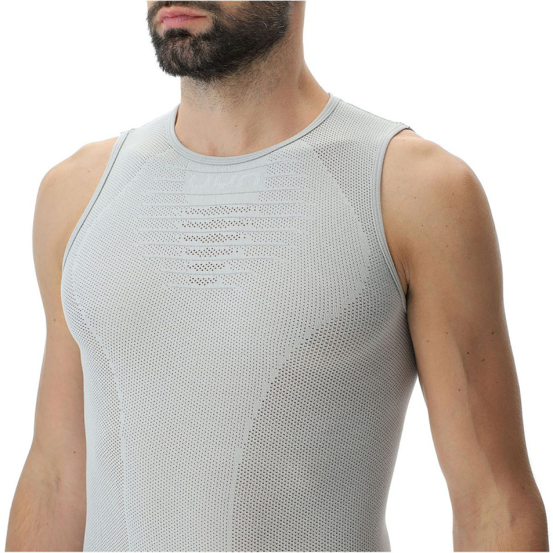 UYN Cyclist Fahrrad-Tanktop Herren J913 - nautical grey/white XXL von Uyn