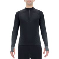 UYN Exceleration Zip Up Laufshirt Herren black/cloud L von Uyn