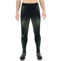 UYN Exceleration lange Laufhose Herren black/yellow fluo L von Uyn