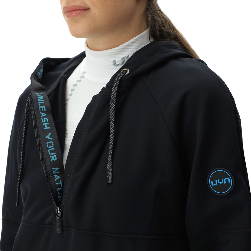 UYN Jump 2nd Layer 1/2-Zip Ski-Funktionsshirt Damen black XL von Uyn