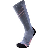 UYN Superleggera Skisocken mit Cool-Air-Flow Technologie aus Natex Damen silver/coral 41-42 von Uyn