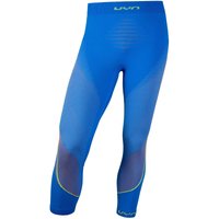 UYN Ambityon 3/4 Funktionsunterhose Herren french blue/orange shiny/yellow shiny S/M von Uyn