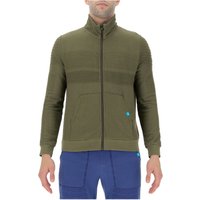 UYN Natural Training Full-Zip Funktionsshirt Herren E882 - capulete green melange XXL von Uyn