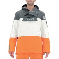 UYN Natyon Flag Skijacke 1/2-Zip Herren iron gate/blanc/scarlet ibis S von Uyn