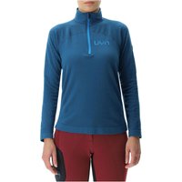 UYN Nival 2nd Layer 1/2-Zip Ski-Funktionsshirt Damen blue poseidon/atlantic XL von Uyn