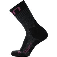 UYN One All Season Trekkingsocken Damen B223 - black-purple 37-38 von Uyn