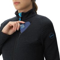 UYN Ridge 2nd Layer Ski-Funktionsshirt Damen black/cloud melange L von Uyn