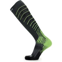 UYN Run Compression Onepiece 0.0 Laufsocken ohne Nähte Damen grey/lime 39-40 von Uyn