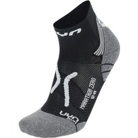 UYN Run Marathon Zero Laufsocken mit Cool-Air-Flow Technologie aus Natex Herren black/white/grey 39-41 von Uyn