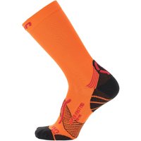 UYN Run Super Fast Mid Laufsocken aus Natex Herren orange/red 42-44 von Uyn