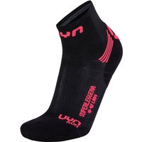 UYN Run Superleggera Laufsocken Damen black/coral 41-42 von Uyn