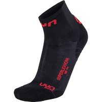 UYN Run Superleggera Laufsocken mit Cool-Air-Flow Technologie aus Natex Herren black/red 42-44 von Uyn