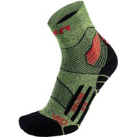 UYN Run Trail Challenge Laufsocken mit Cool-Air-Flow Technologie aus Natex Herren yellow fluo melange/red 42-44 von Uyn