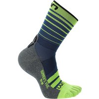 UYN Runner's Lauf-Zehensocken Herren A699 - blue-yellow fluo 35-38 von Uyn