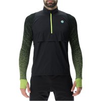 UYN Running Exceleration Windproof Zip-Up Laufshirt Herren black/lime XXL UYN Running Exceleration Windproof Zip-Up Laufshirt Herren black/lime XXL von Uyn