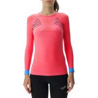 UYN Running Ultra1 langarm Laufshirt Damen rose red/lillac/peacock L von Uyn