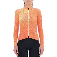 UYN Spectre Winter Overwear langarm Fahrrad-Trikot Damen orange ginger XS von Uyn