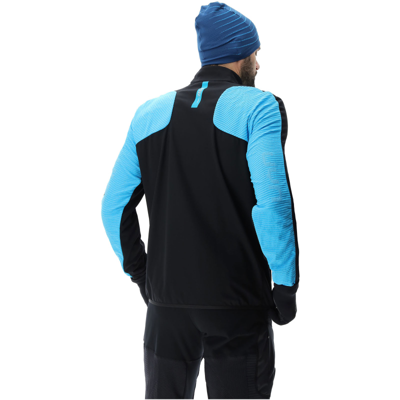 UYN Spire Softshelljacke Herren black/blue danube L von Uyn