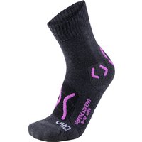 UYN Superleggera Trekkingsocken mit Cool-Air-Flow Technologie aus Natex Damen anthrazit/violet 35-36 von Uyn