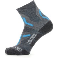 UYN Trekking 2in Merino Low Cut Trekkingsocken aus Merinowolle Damen mid grey/turquoise 35-36 UYN Trekking 2in Merino Low Cut Trekkingsocken aus Merinowolle Damen mid grey/turquoise 35-36 von Uyn