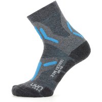 UYN Trekkingsocken Merino doppellagig Damen mid grey/turquoise 39-40 von Uyn