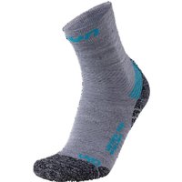 UYN Winter Pro Run Laufsocken mit Cool-Air-Flow Technologie aus Natex Damen light grey/turquoise 41-42 von Uyn