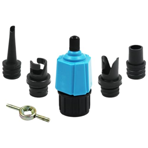 SUP Ventiladapter,Sup Adapter für Kompressor Sup Ventil,für Kajak Dingy Boote Paddelboard Schlauchboot,Sup Ventil für Paddelboard,Sup Board,Stand Up Paddling Board,Aufblasbarer Adapter mit 4 Gasdüse SUP Ventiladapter,Sup Adapter für Kompressor Sup Ventil,für Kajak Dingy Boote Paddelboard Schlauchboot,Sup Ventil für Paddelboard,Sup Board,Stand Up Paddling Board,Aufblasbarer Adapter mit 4 Gasdüse von Uzndq